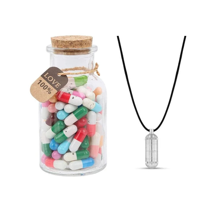 CustoMyLove™ Capsule Letters Message In a Bottle (Mixed Color 100Pcs)