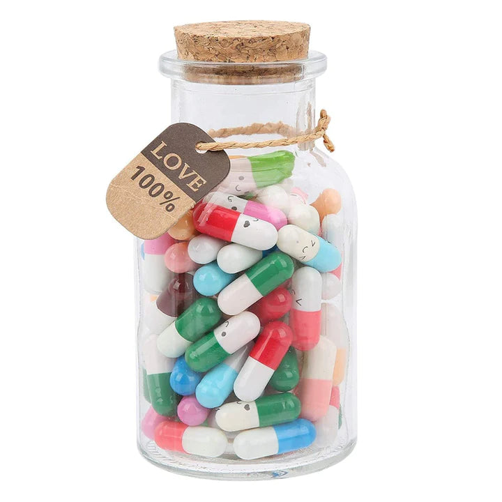 CustoMyLove™ Capsule Letters Message In a Bottle (Mixed Color 100Pcs)