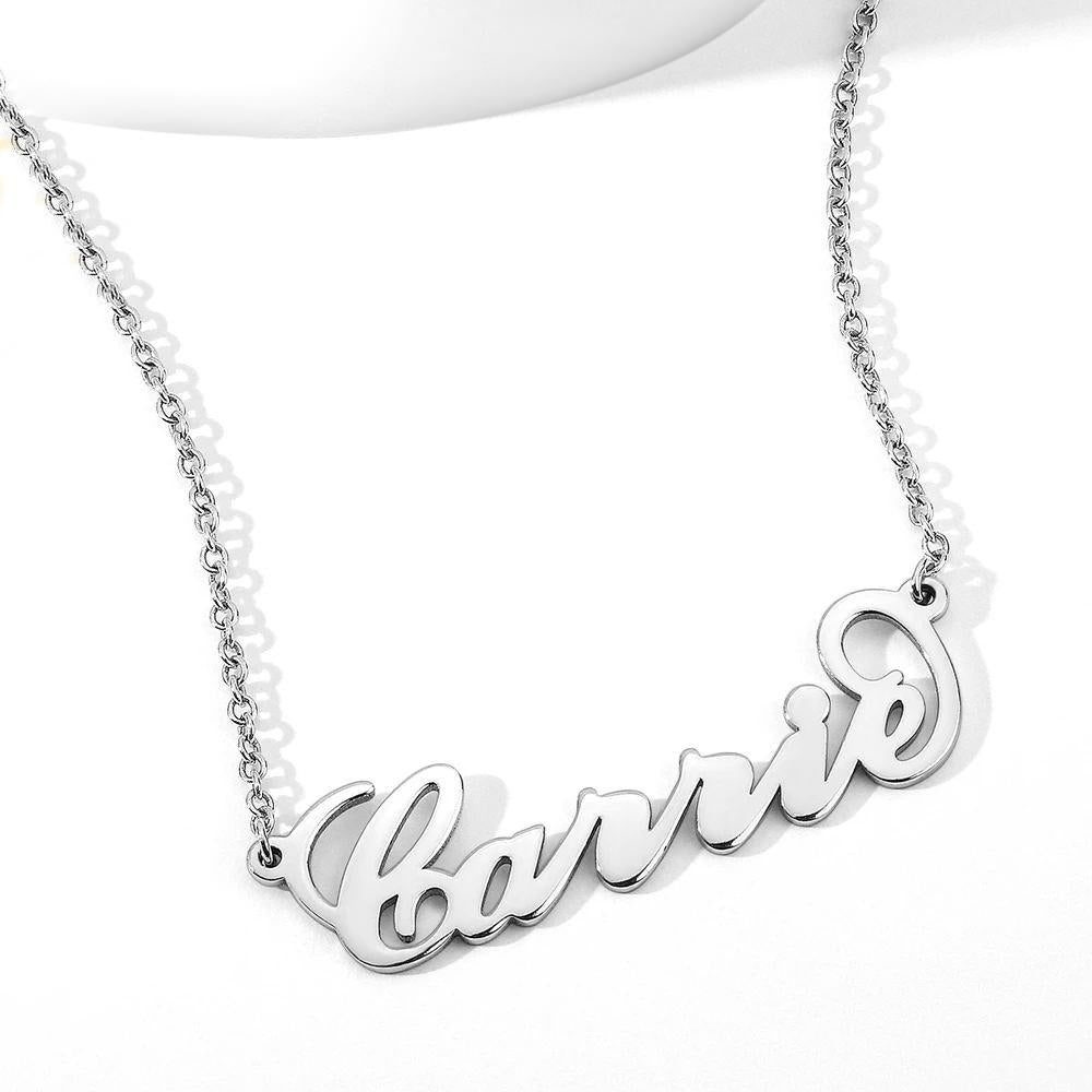 CustoMyLove™ Gold "Carrie" Style Name Necklace Gifts For Her